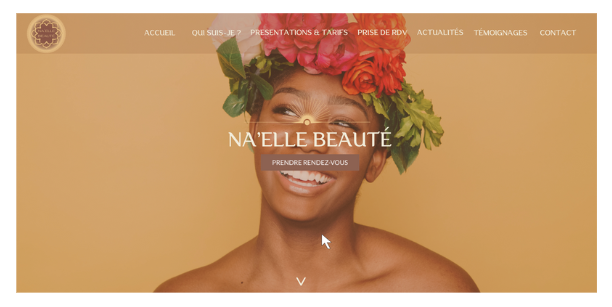 Site web Naelle' Beaute